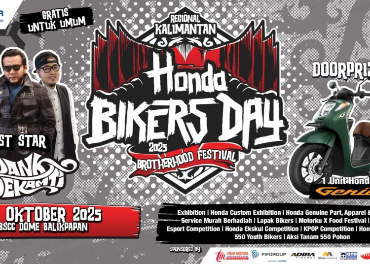 Erix Soekamti Ajak Bikers Kalimantan Ramaikan Honda Bikers Day 2025 di BSCC Dome Balikpapan!