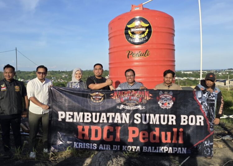 HDCI Balikpapan Awali Kalimantan Bike Week 2025 dengan Wakaf Sumur Bor untuk Warga Batakan Hills