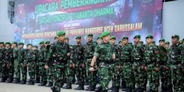 Kodam Mulawarman Kirim Ratusan Prajurit Zeni ke Aceh untuk Dukung Pemulihan Pascabencana