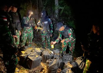 Operasi Senyap di Perbatasan Sebatik, Ratusan Botol Miras Ilegal Diamankan Aparat Gabungan