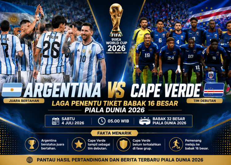 Tiga Tiket 16 Besar Diperebutkan, Cape Verde Siap Uji Mental Juara Bertahan Argentina di Laga Hidup Mati