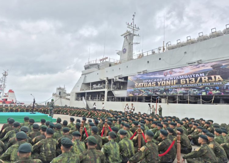 Usai Bertugas di Papua, 340 Prajurit Yonif 613 Disambut di Balikpapan