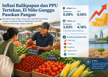Harga Pangan Naik, Inflasi Balikpapan dan PPU Melampaui Angka Nasional